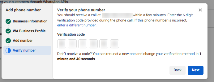 Figure 15: Enter the 6-digit OTP verification code.